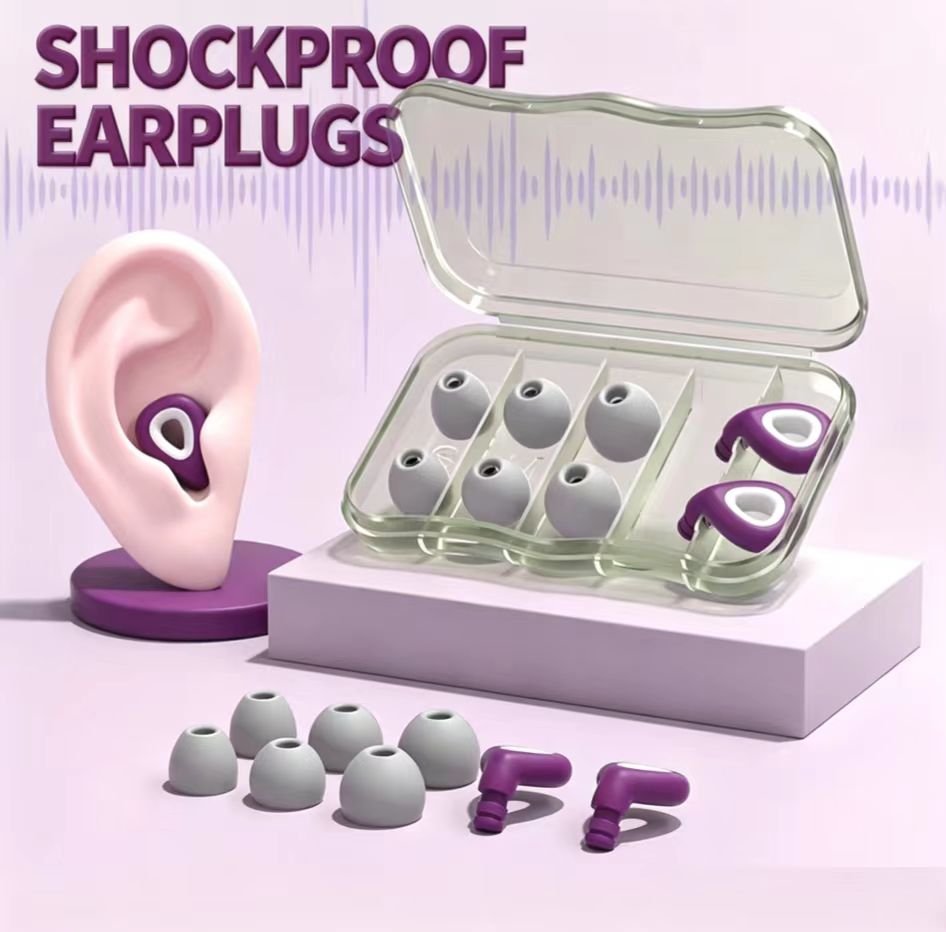 Silicone Ear Tip Replacement - ES300-소프트 실리콘 소음 감소 귀마개 재사용
