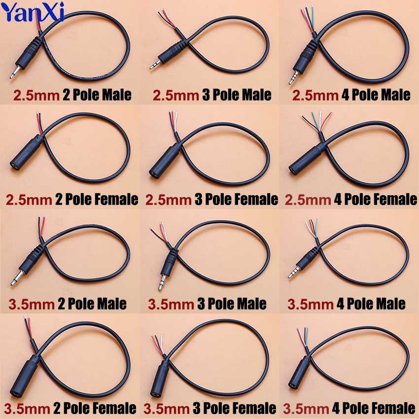 Audiophile Headphone Wired - 1pcs 2.5mm 3.5mm 모노 스테레오 오디오