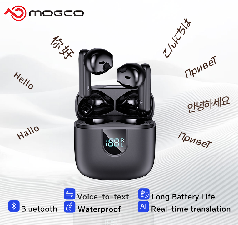 Noise Cancelling Headphone - A18 AI 번역 이어버드 164개 언어
