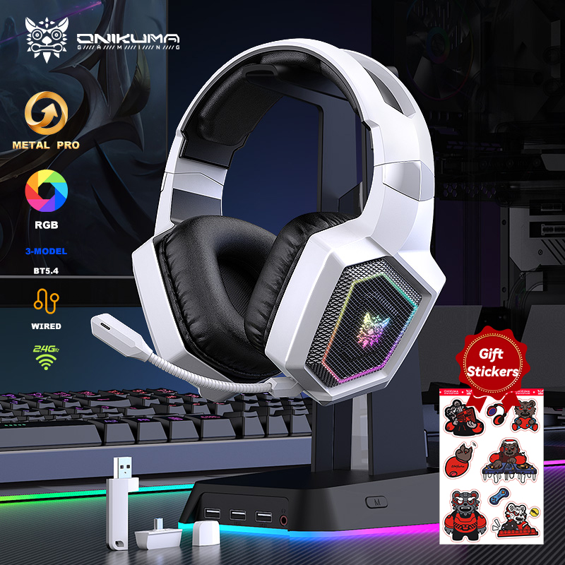 Gaming Headset Rgb - ONIKUMA PS5 PS4 PC Mac 용