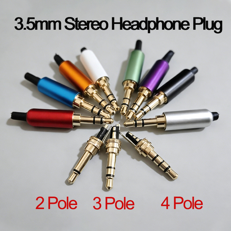 Audiophile Headphone Wired - 1PC 3.5MM 오디오 커넥터 2/3/4극 헤드폰