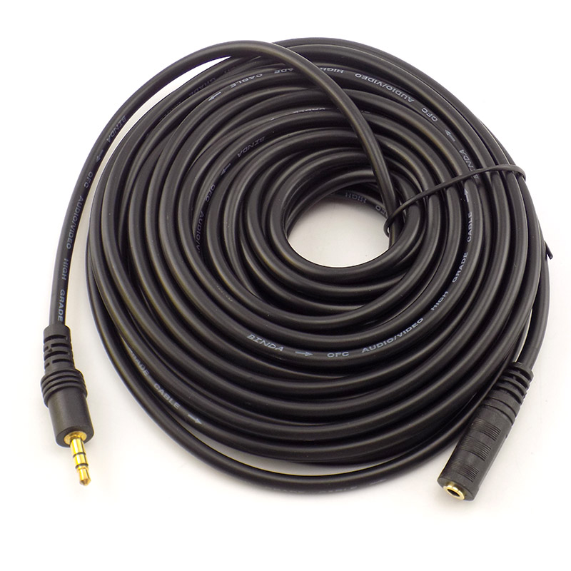 1.5/3/5/10M 3.5mm 스테레오 남성-여성 오 - Cable Extension 3.5 리뷰 및 가격
