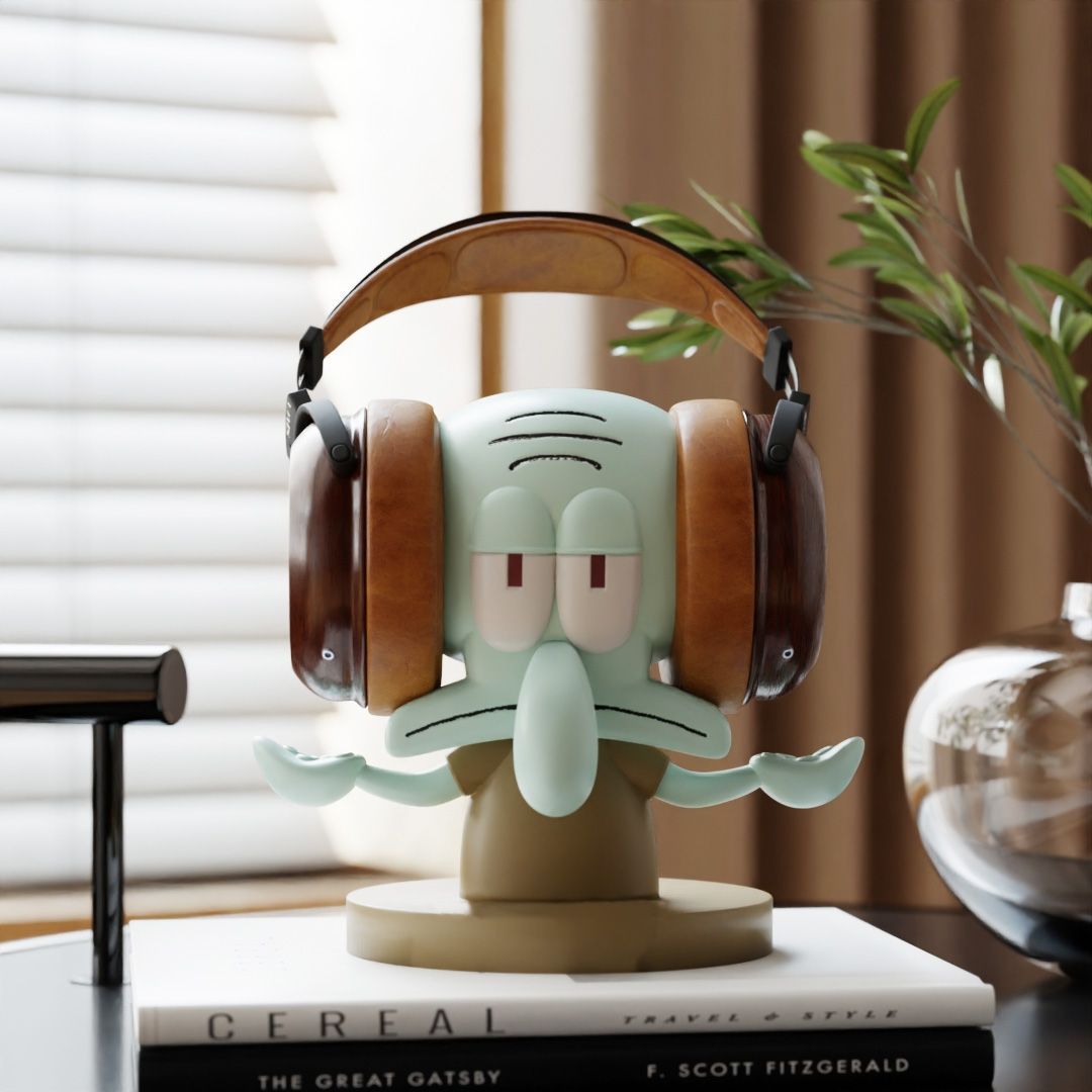 스폰지밥 스퀴드워드 만화 헤드폰 스탠드 데스크탑 헤드셋 - Headphone Stand Desk 리뷰 및 가격