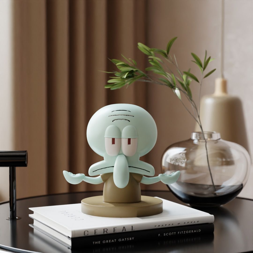 스폰지밥 스퀴드워드 만화 헤드폰 스탠드 데스크탑 헤드셋 - Headphone Stand Desk 리뷰 및 가격