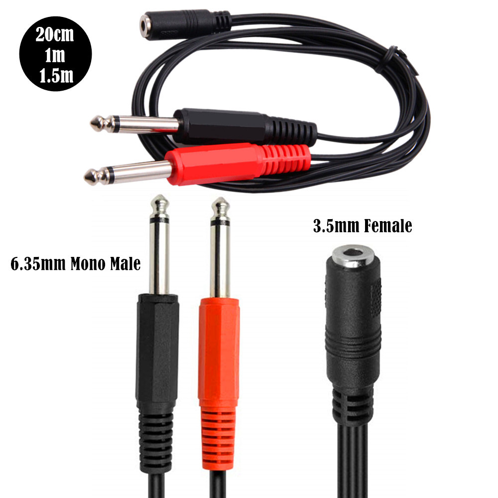6.35mm 남성형에서 2개의 6.35mm 여성형으로  - Cable Extension 3.5 리뷰 및 가격