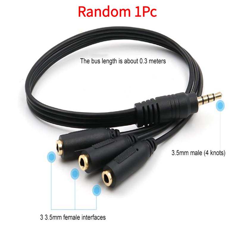 1개 3.5mm 3웨이 포트 AUX 멀티 헤드폰 이어폰 - Earphone Splitter Jack 리뷰 및 가격