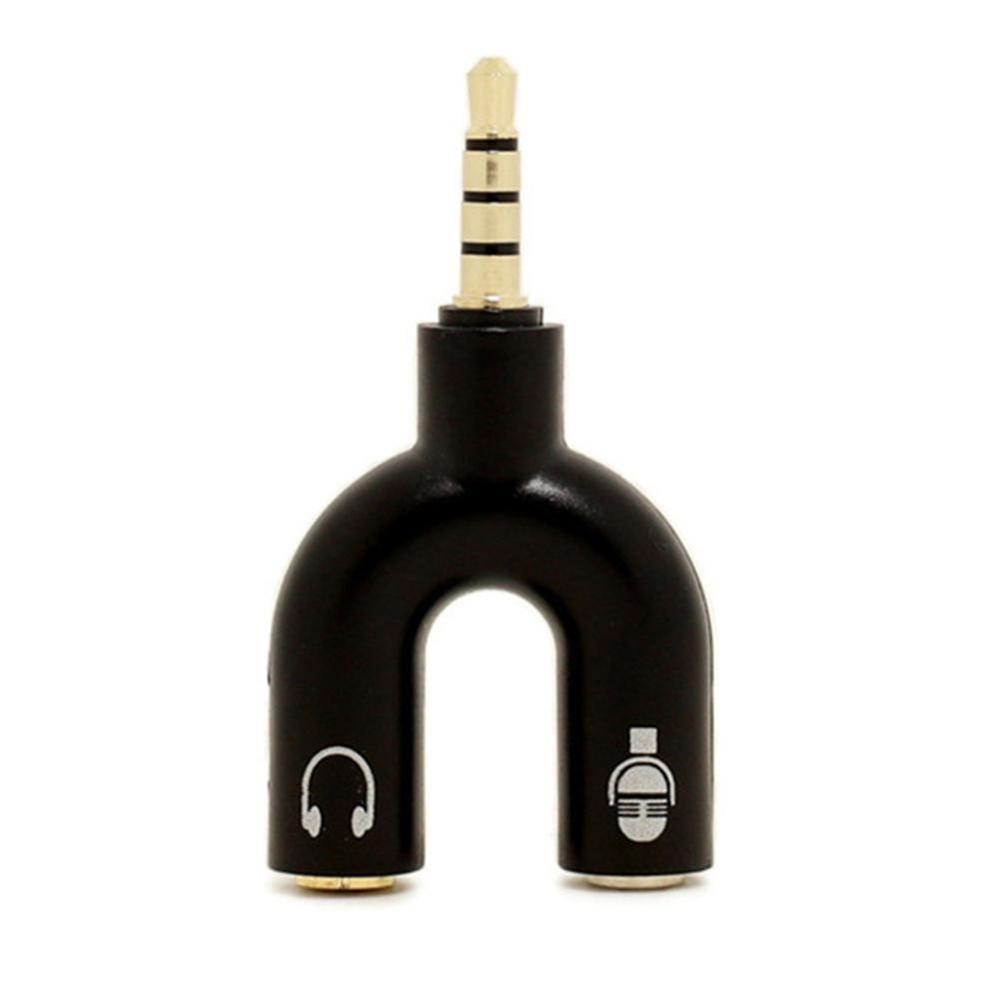 1PC 듀얼 3.5MM U 형 어댑터 헤드폰 플러그 오 - Earphone Splitter Jack 리뷰 및 가격