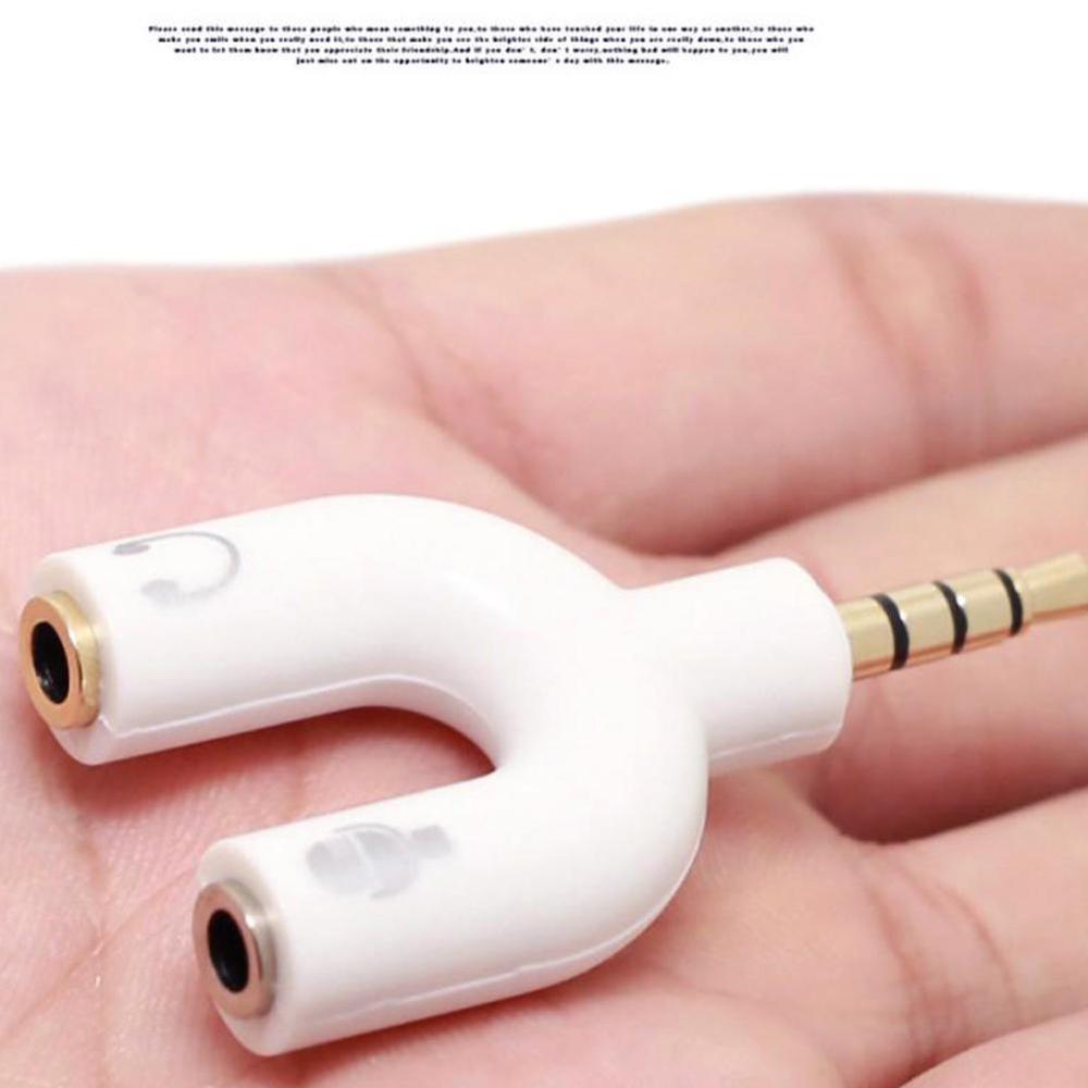 1PC 듀얼 3.5MM U 형 어댑터 헤드폰 플러그 오 - Earphone Splitter Jack 리뷰 및 가격