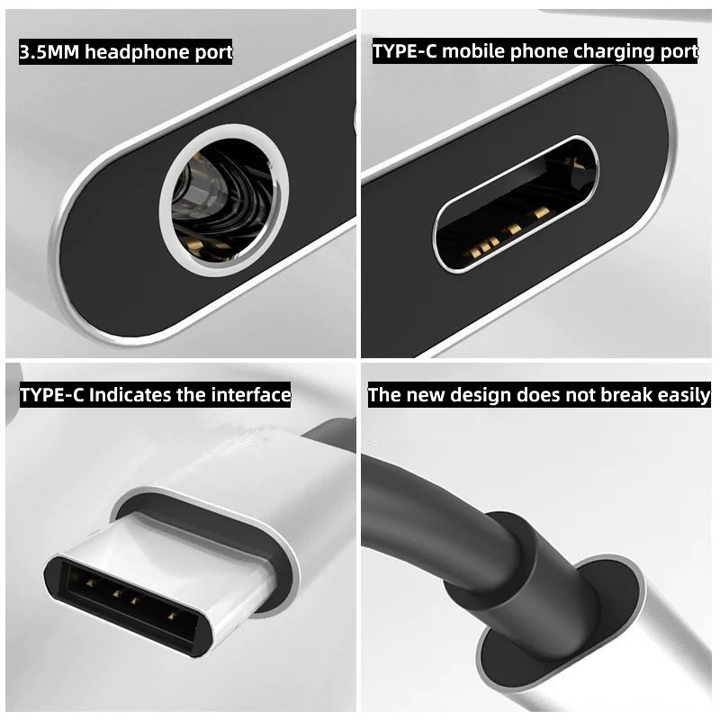 2 in 1 오디오 어댑터 C타입 충전 Aux OTG  - Audiophile Headphone Wired 리뷰 및 가격