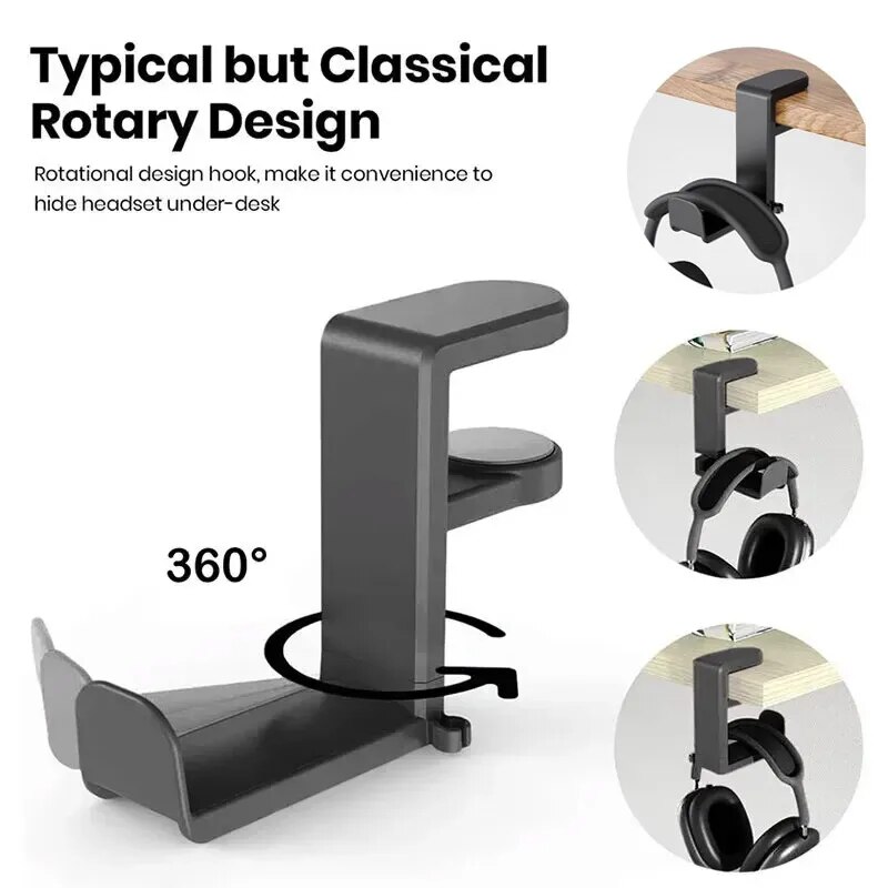 유니버설 게이밍 헤드폰 스탠드 헤드셋 후크 홀더 조절  - Headphone Stand Desk 리뷰 및 가격