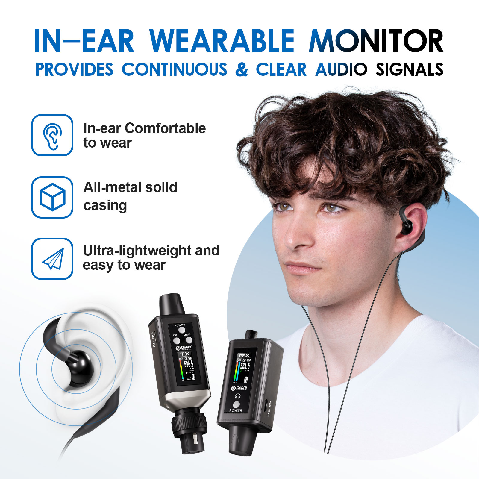 데브라 오디오 UHF 스테레오 IEM EMX-1 무선  - In Ear Monitor Iem 리뷰 및 가격