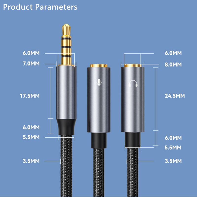 3.5mm 잭 Aux 오디오 케이블 남성-여성 1-2  - Earphone Splitter Jack 리뷰 및 가격