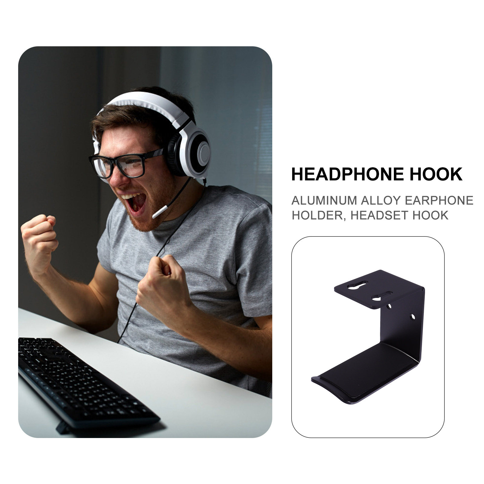 1Pcs 프리미엄 알루미늄 합금 헤드셋 홀더 범용 헤드 - Headphone Stand Desk 리뷰 및 가격